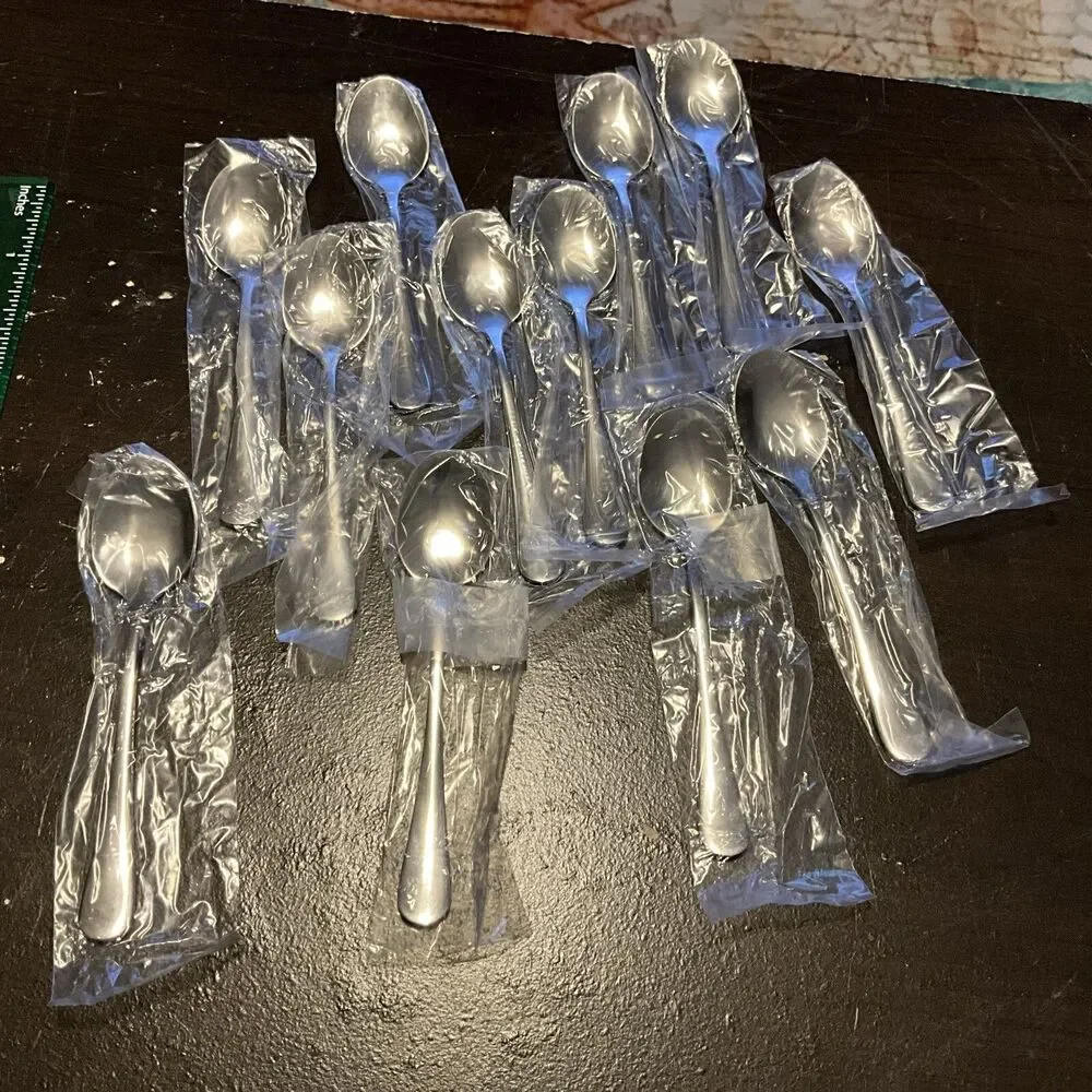 12-Piece Demitasse Espresso Spoons, 4 Inches Stainless Steel Mini Coffee Spoons
